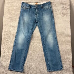 Hugo Boss Orange 31 Private Regular Fit Jeans Blue Medium Wash Mens 34x30‎
